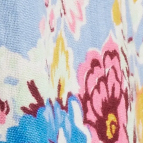 Blue Floral Ruffle Dress - Picture 6 of 6